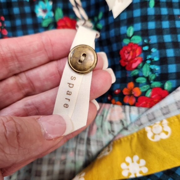 Matilda Jane Choose Your Path Fa La La Dress Floral Button Up Size Small NEW - Picture 13 of 16